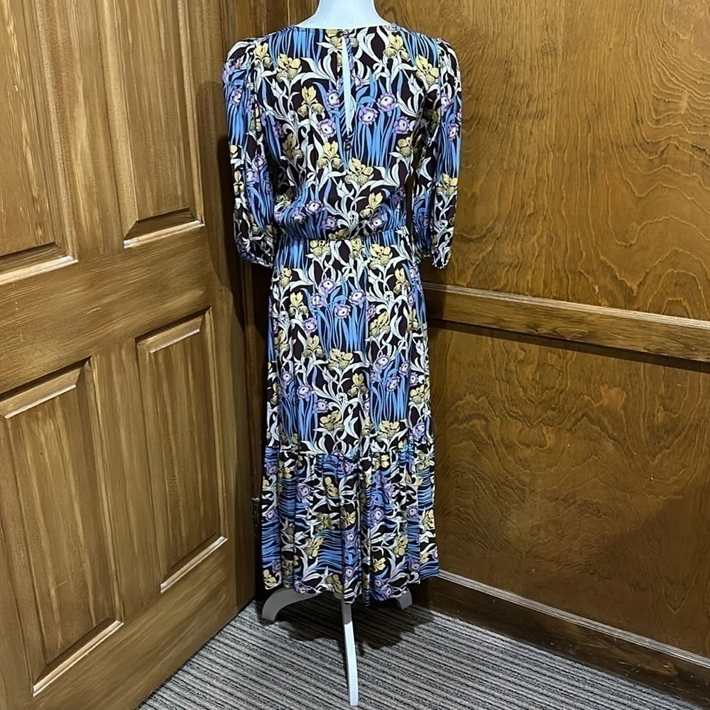 Dixie Retro Floral Print Dress Size Small - NWT
